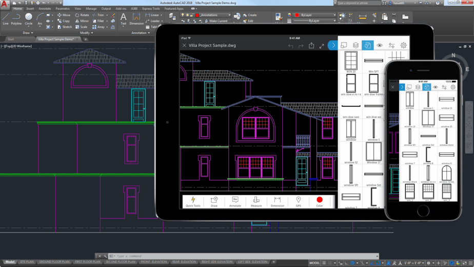 Interface do Autodesk AutoCAD