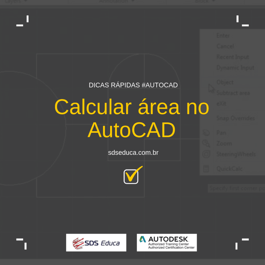 #DicaAutoCAD: Calcular área no AutoCAD